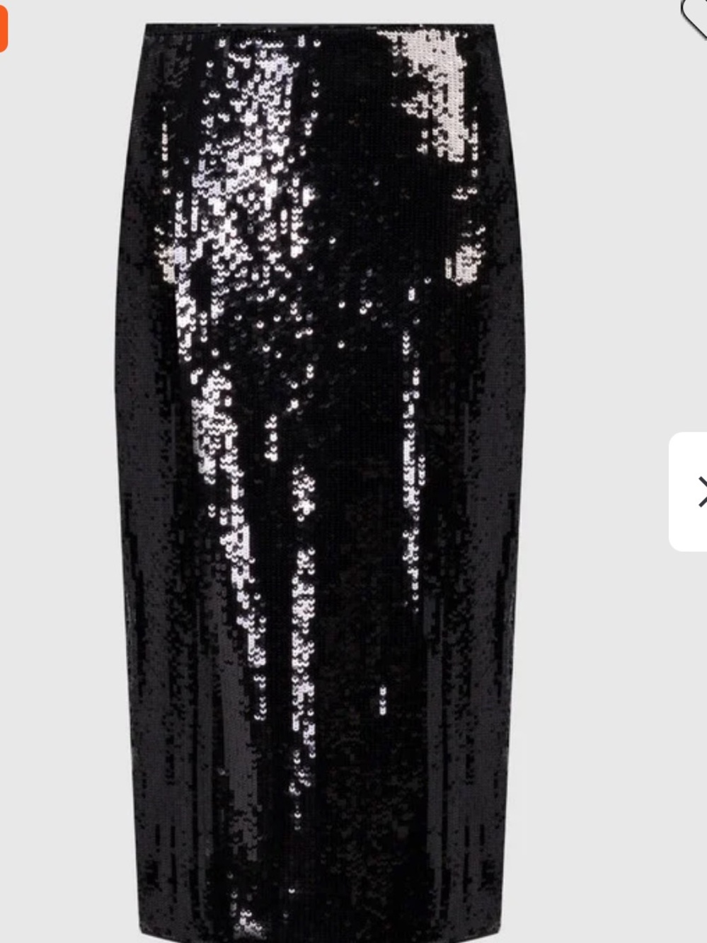 Theory Black Fluid Sequin Skirt